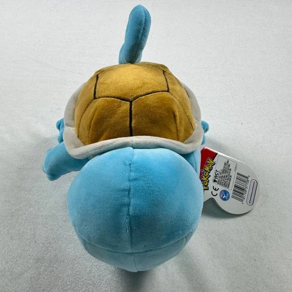 Pokemon Squirtle Plush WCT Wicked Cool Toys Blue Sleeping Stuffed Animal NWT - Picture 4 of 8